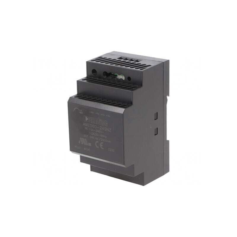 Alimentator 60W 24VDC pentru șină DIN | Electronic-mag.ro | Componente Electronice