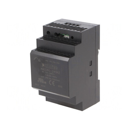 Alimentator 60W 24VDC pentru șină DIN | Electronic-mag.ro | Componente Electronice