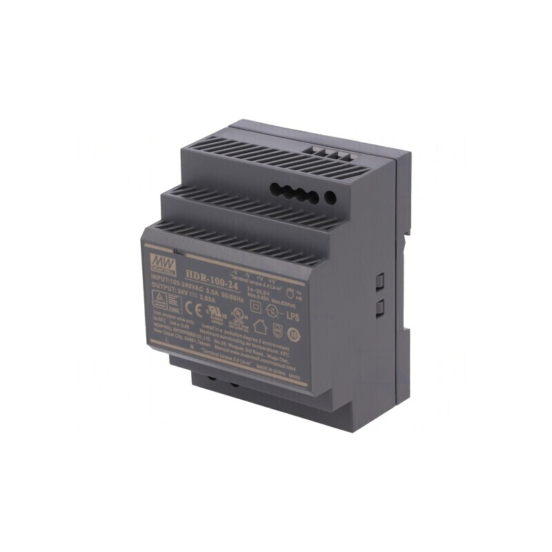 Alimentator Pulsatoriu pentru Șină DIN 92W 24VDC 3.83A | Electronic-mag.ro | Componente Electronice