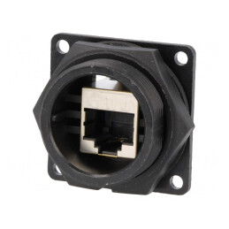 Cuplă RJ45 Cat6 Ecranată IP67/IP68 | Electronic-mag.ro | Componente Electronice