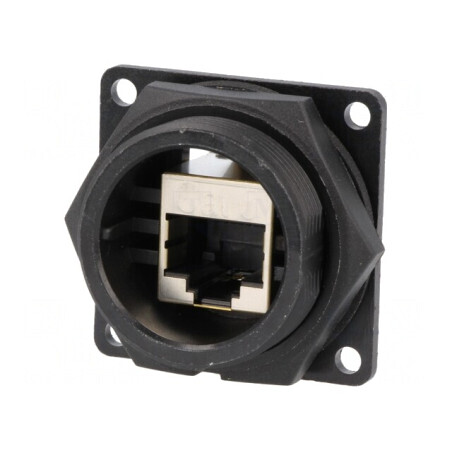 Cuplă RJ45 Cat6 Ecranată IP67/IP68 | Electronic-mag.ro | Componente Electronice