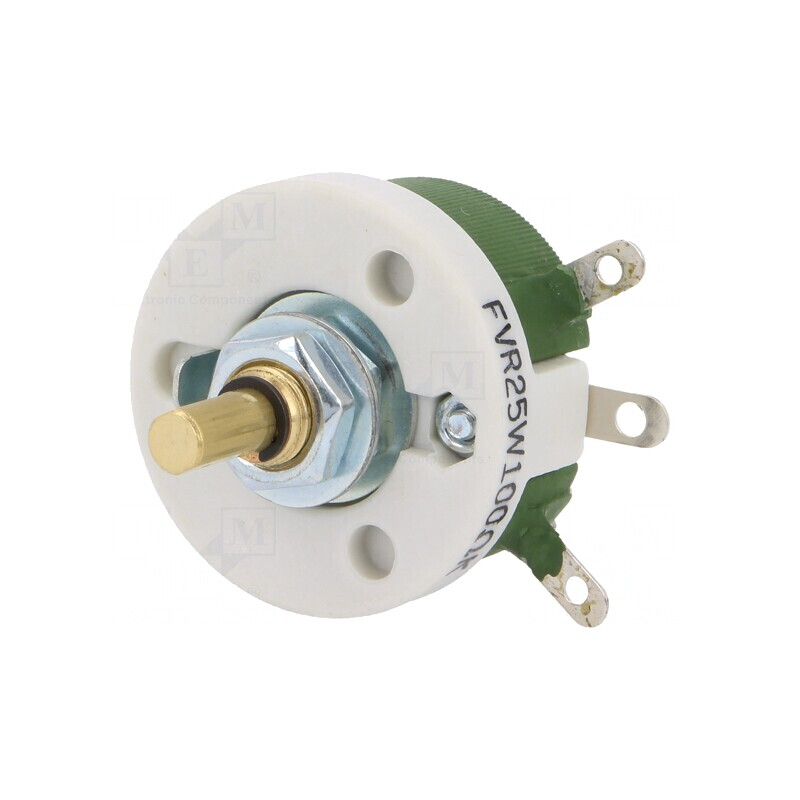 Potențiometru axial 100Ω 25W ±10% 6mm | Electronic-mag.ro | Componente Electronice