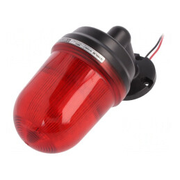 Lumină de Semnalizare Flash și Continuă Roșie IP65 | Electronic-mag.ro | Componente Electronice