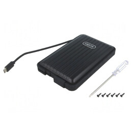 Carcasă hard discuri 2,5 USB 3.1 neagră | Electronic-mag.ro | Componente Electronice