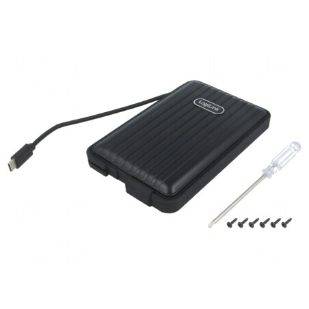 Carcasă hard discuri 2,5 USB 3.1 neagră | Electronic-mag.ro | Componente Electronice