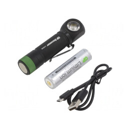 Lanternă LED Etanșă Cască 130lm IPX4 CH35 DISCOVERY 600LM 18650 | Electronic-mag.ro | Componente Electronice