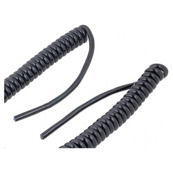 Cablu spiralat H07BQ-F 5G1,5mm2 1m negru | Electronic-mag.ro | Componente Electronice