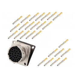 Conector Circular Mamă Crimpat IP67 7.5A 26 Pin | Electronic-mag.ro | Componente Electronice