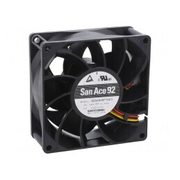 Ventilator DC axial 48V 92x92x38mm 240m3/h 63dBA cu bilă | Electronic-mag.ro | Componente Electronice