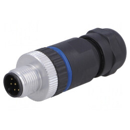 Mufă M12 8 PIN tată DeviceNet/CANopen IP67 pe cablu | Electronic-mag.ro | Componente Electronice