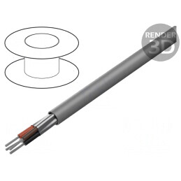 Cablu EcoCable Mini 4x20AWG Gri Închis | Electronic-mag.ro | Componente Electronice