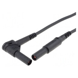 Cablu de măsurare 32A 1kV 1m negru PVC | Electronic-mag.ro | Componente Electronice
