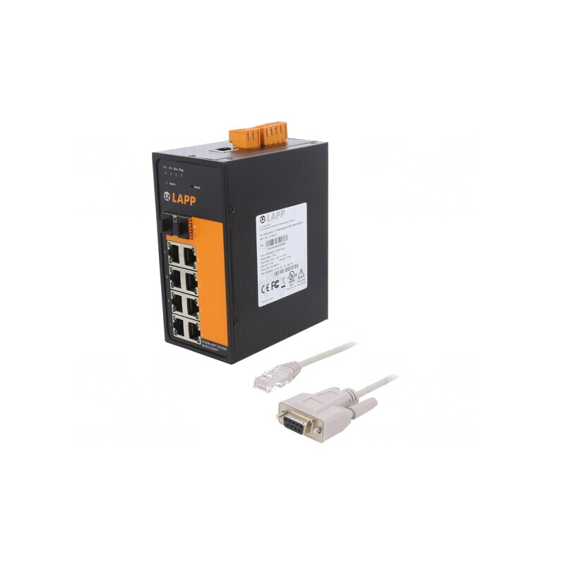 Switch Ethernet Administrabil 10 Porturi 18-60VDC IP20 | Electronic-mag.ro | Componente Electronice