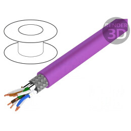 Cablu Ethernet Industrial S/FTP PROFINET 7a LSZH