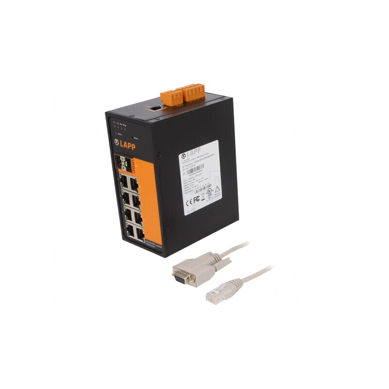 Switch Ethernet Administrabil 10 Porturi 18-60VDC IP20 | Electronic-mag.ro | Componente Electronice