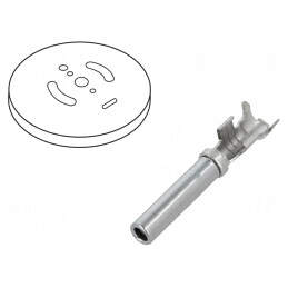 Pin mamă 16 nichelat 0,75-2mm2 crimpat rolă | Electronic-mag.ro | Componente Electronice