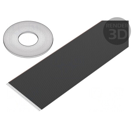 Cablu bandă neecranat PVC 34x28AWG 1,27mm 100FT | Electronic-mag.ro | Componente Electronice