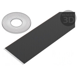 Cablu bandă neecranat PVC 34x28AWG 1,27mm 100FT | Electronic-mag.ro | Componente Electronice
