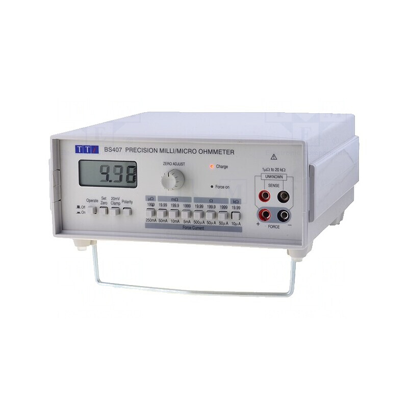 Miliohmetru LCD 3,5 Cifre cu Clip și Ștecher EU | Electronic-mag.ro | Componente Electronice