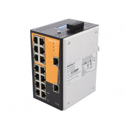 Switch Ethernet 16 Porturi RJ45 IP30 Neadministrabil