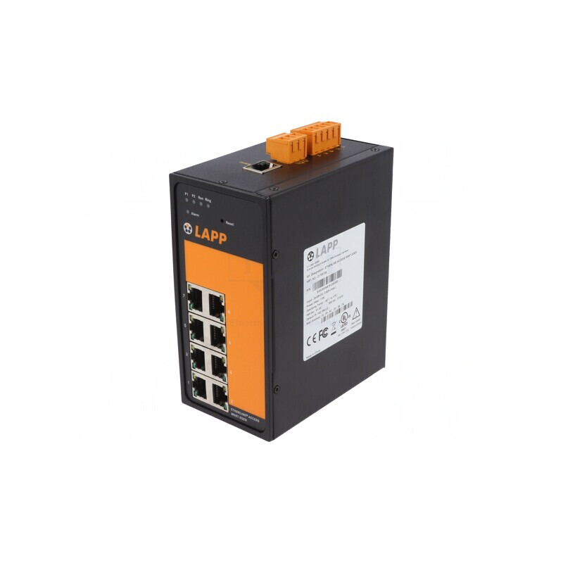 Switch Ethernet Neadministrabil 8 Porturi 18-30VDC | Electronic-mag.ro | Componente Electronice