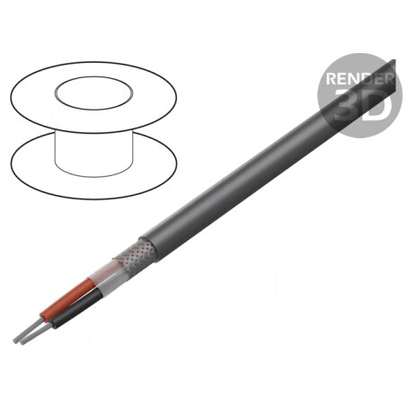 Cablu Xtra Guard 1 2x16AWG PVC 30,5m Gri Închis | Electronic-mag.ro | Componente Electronice