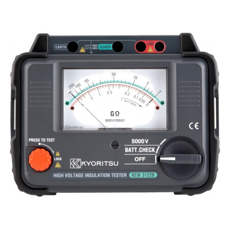 Aparat de Măsurat Rezistența de Izolație Analog 5kV 5-200GΩ KEW3122B | Electronic-mag.ro | Componente Electronice