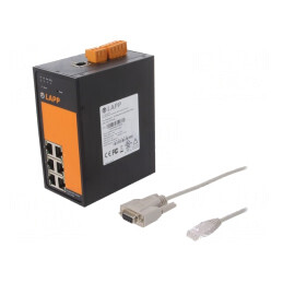 Switch Ethernet neadministrabil 6 porturi 18-30VDC