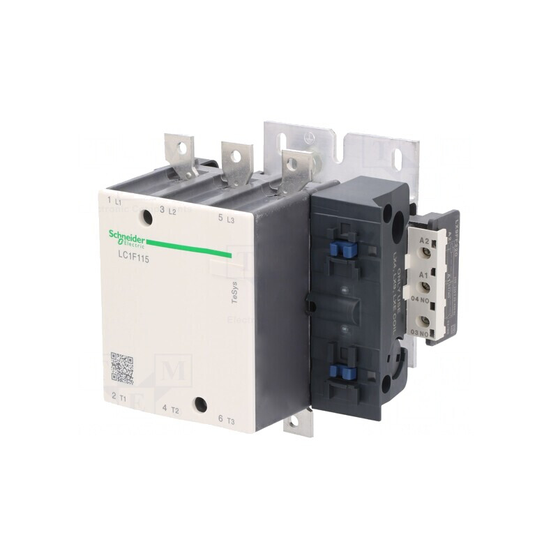 Contactor 3P NO 220V 115A pentru șină DIN TeSys F | Electronic-mag.ro | Componente Electronice