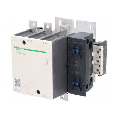 Contactor 3P NO 220V 115A pentru șină DIN TeSys F | Electronic-mag.ro | Componente Electronice
