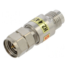 Conexiune: atenuator | 2.4mm-AT | pe cablu | drept | Placare: aurit | H2.4-AT(9)-PJ
