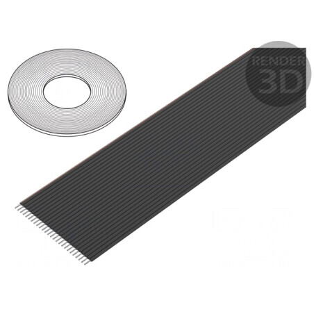 Cablu Bandă Neecranat PVC 26x28AWG 1,27mm 100FT | Electronic-mag.ro | Componente Electronice