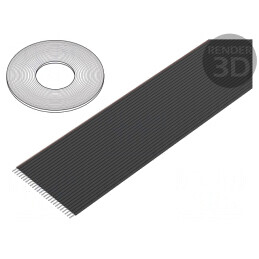 Cablu Bandă Neecranat PVC 26x28AWG 1,27mm 100FT | Electronic-mag.ro | Componente Electronice