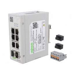 Switch Ethernet Administrabil 8 Porturi 9-48VDC 5.8W
