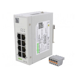 Switch Ethernet Administrabil 8 Porturi 9-48VDC RJ45
