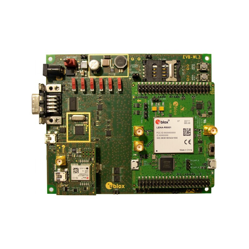 Kit Dezvoltare LTE RS232 USB LENA-R8001 Placă Prototip x3 | Electronic-mag.ro | Componente Electronice