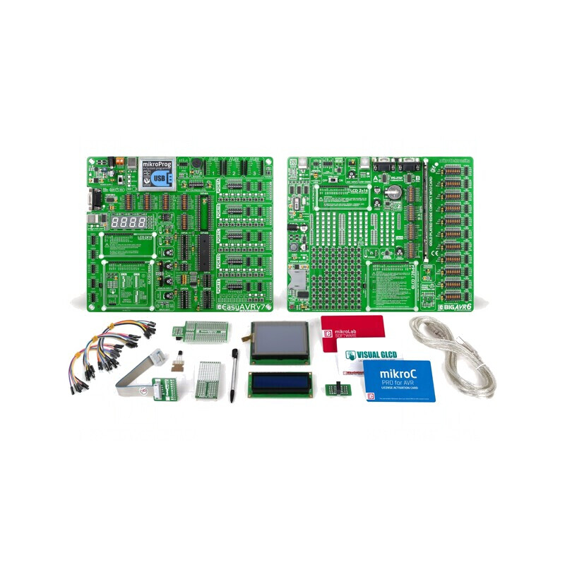 Kit Dezvoltare Microchip AVR Mikrolab XL | Electronic-mag.ro | Componente Electronice