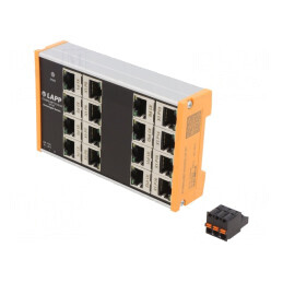 Switch Ethernet 16 Porturi 18-30VDC | Electronic-mag.ro | Componente Electronice