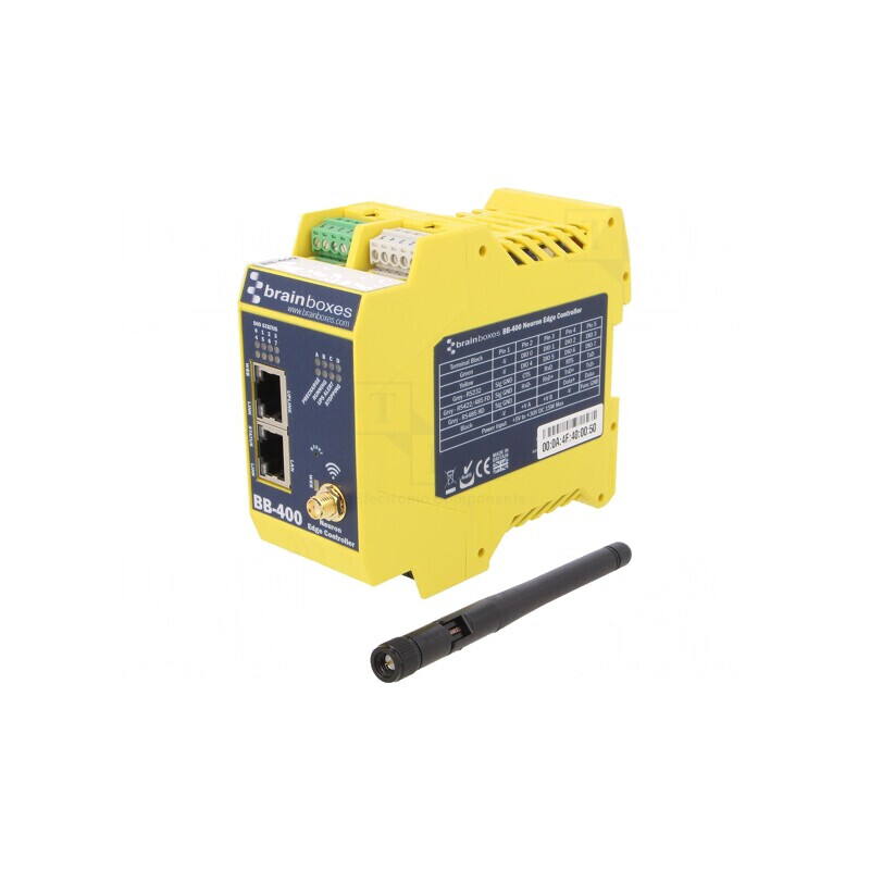 Controler Ethernet 3 Porturi pentru Șină DIN, 5-30VDC | Electronic-mag.ro | Componente Electronice