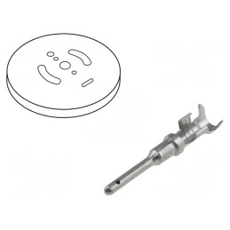 Pin Tată Nichelat 16mm 0,75-2mm2 Rola Crimpată | Electronic-mag.ro | Componente Electronice