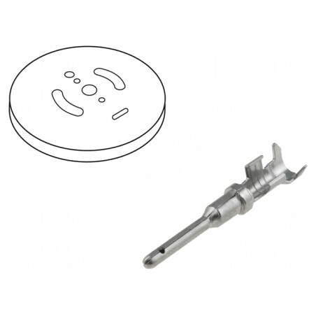Pin Tată Nichelat 16mm 0,75-2mm2 Rola Crimpată | Electronic-mag.ro | Componente Electronice