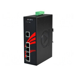 Switch PoE Ethernet neadministrabil 5 porturi 12-36VDC | Electronic-mag.ro | Componente Electronice