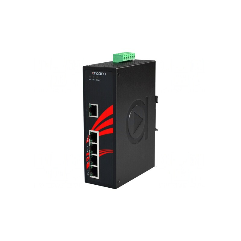 Switch PoE Ethernet neadministrabil 5 porturi 12-36VDC | Electronic-mag.ro | Componente Electronice