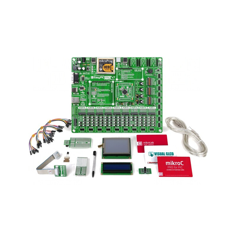 Kit Dezvoltare Microchip PIC16/PIC18 MIKROLAB | Electronic-mag.ro | Componente Electronice