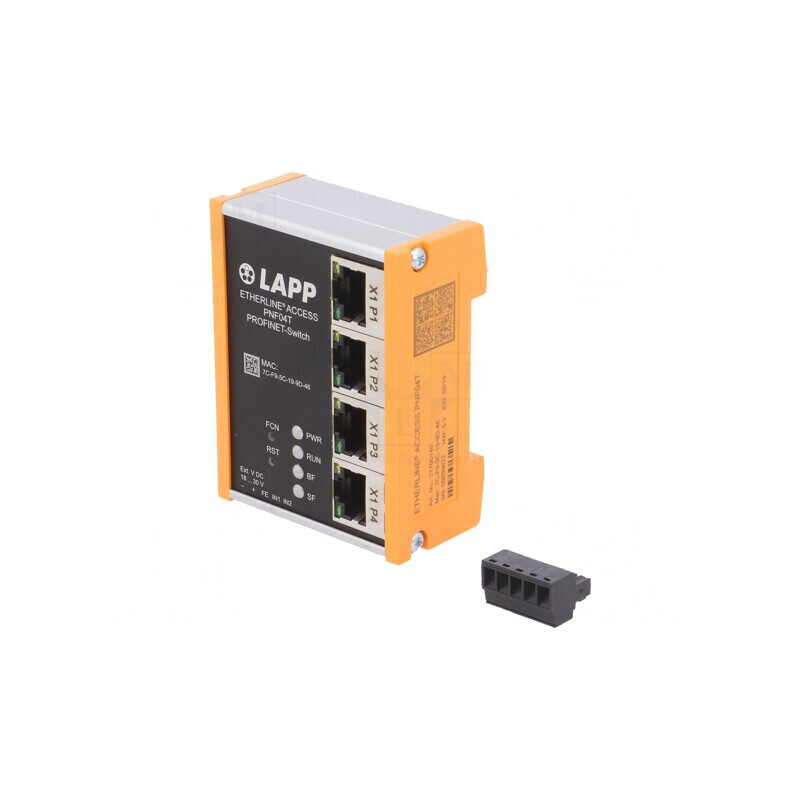 Switch Ethernet Administrabil 4 Porturi RJ45 18-30VDC | Electronic-mag.ro | Componente Electronice