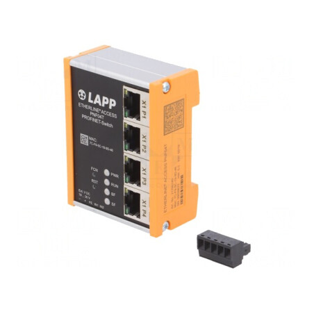 Switch Ethernet Administrabil 4 Porturi RJ45 18-30VDC | Electronic-mag.ro | Componente Electronice