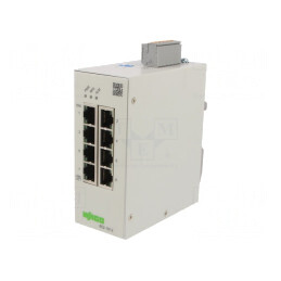 Switch Ethernet Administrabil 8 Porturi RJ45 24-48VDC