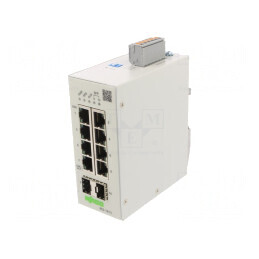 Switch Ethernet Administrabil 10 Porturi 24-48VDC IP30