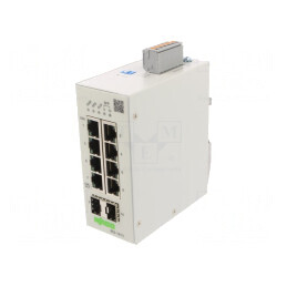 Switch Ethernet Administrabil 10 Porturi 24-48VDC IP30 | Electronic-mag.ro | Componente Electronice