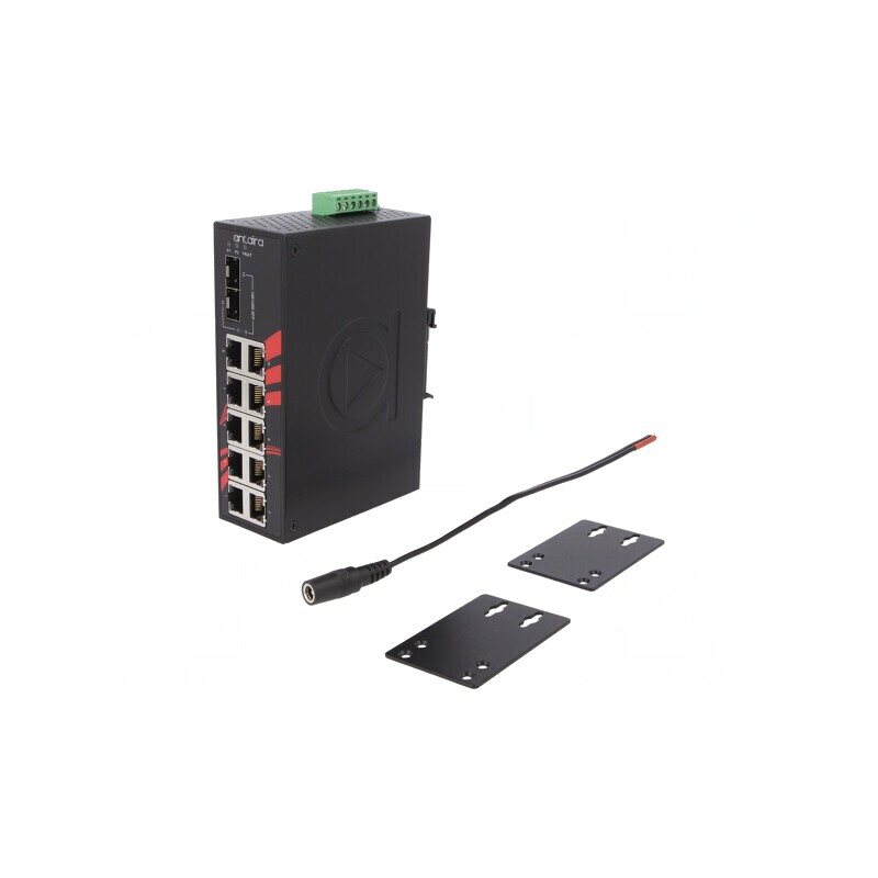 Switch Ethernet Neadministrabil 12 Porturi 12-48VDC | Electronic-mag.ro | Componente Electronice